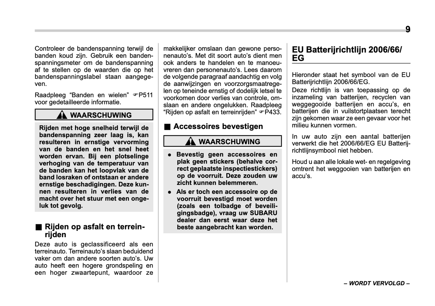 2022 Subaru Forester/Forester e-BOXER Owner's Manual | Dutch