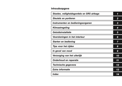 2018 Subaru Legacy/Outback Owner's Manual | Dutch