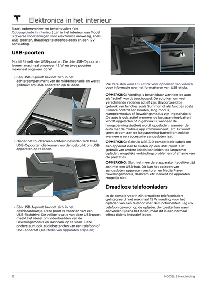 2023-2024 Tesla Model 3 Owner's Manual | Dutch