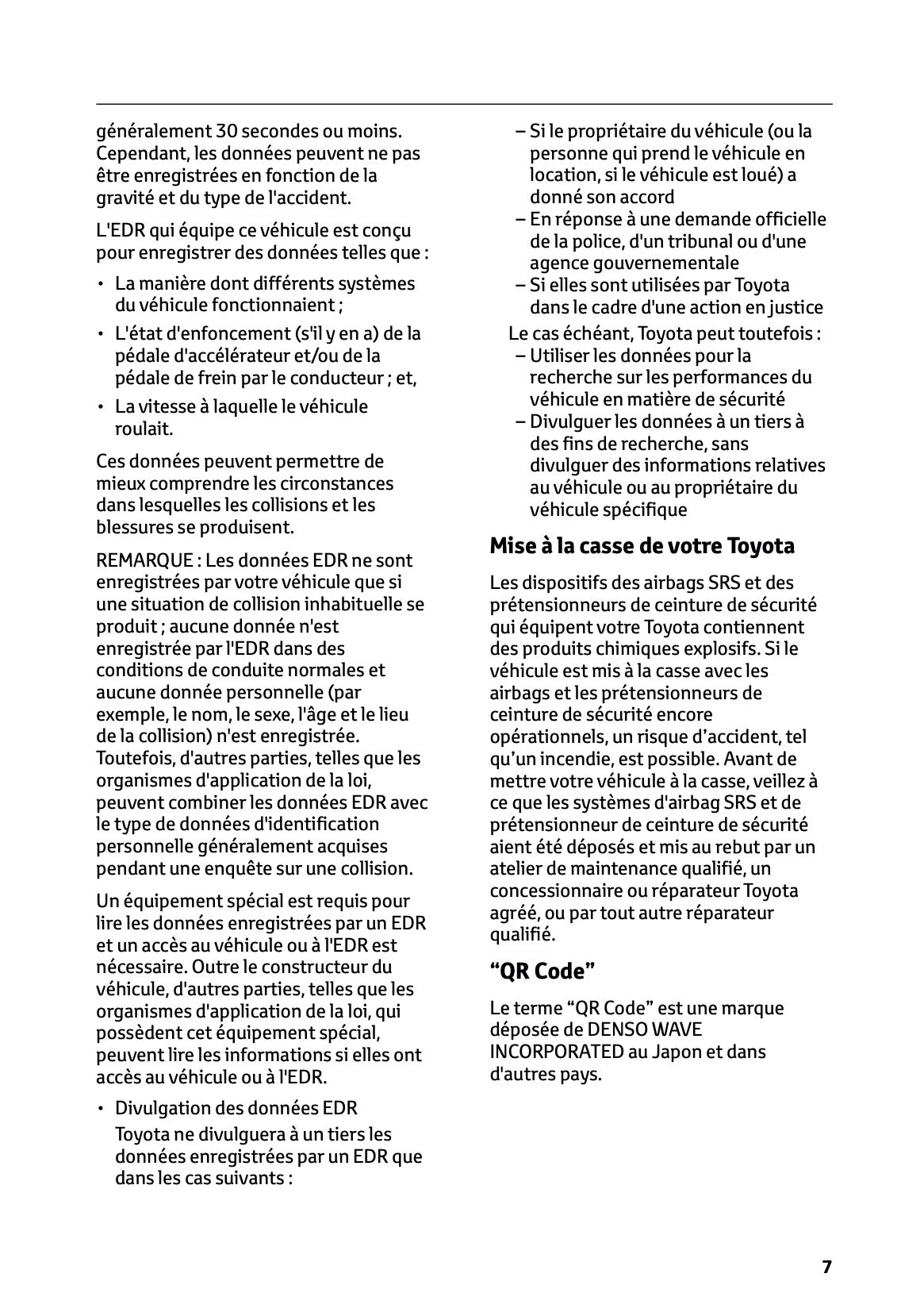 2025-2026 Toyota Aygo X Manuel du propriétaire | Français