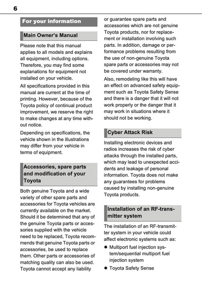 2025-2026 Toyota Aygo X Owner's Manual | English