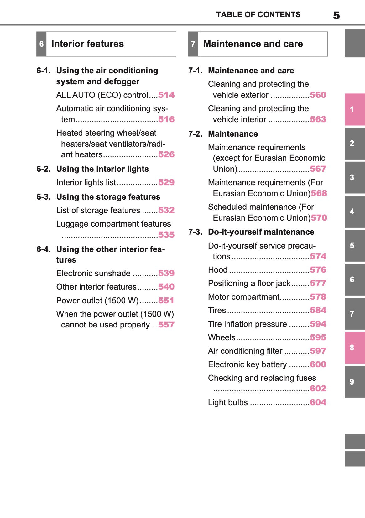 2025 Toyota bZ4X Owner's Manual | English