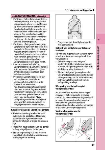2025 Toyota bZ4X Owner's Manual | Dutch