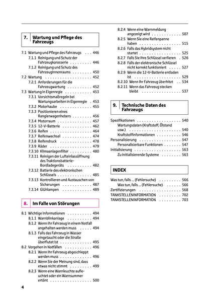 2025-2026 Toyota C-HR Plug-in-Hybrid Owner's Manual | German