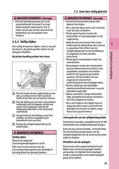 2025-2026 Toyota C-HR Plug-in-Hybrid Owner's Manual | Dutch
