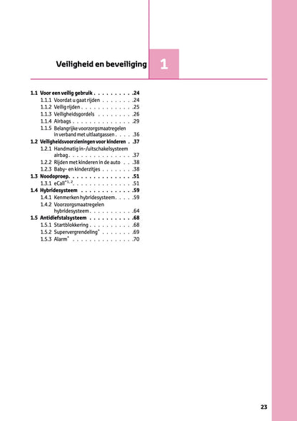 2026 Toyota C-HR Hybrid Owner's Manual | Dutch