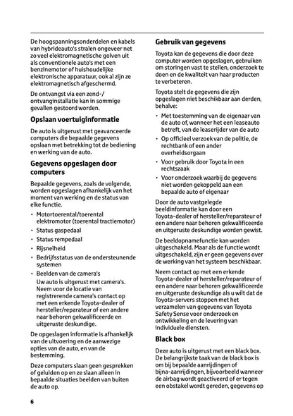 2026 Toyota C-HR Hybrid Owner's Manual | Dutch