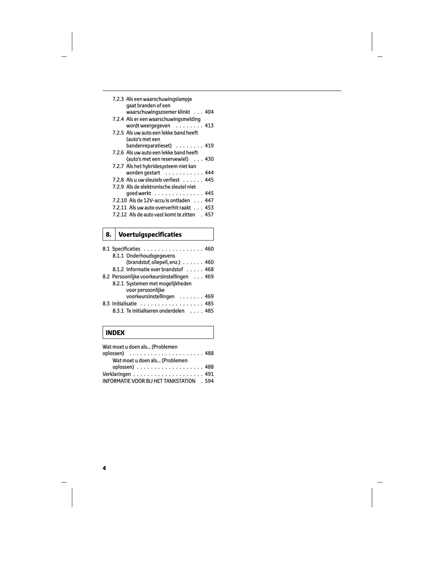 2024 Toyota Corolla Touring Sports Hybrid/Corolla Hatchback Hybrid Owner's Manual | Dutch