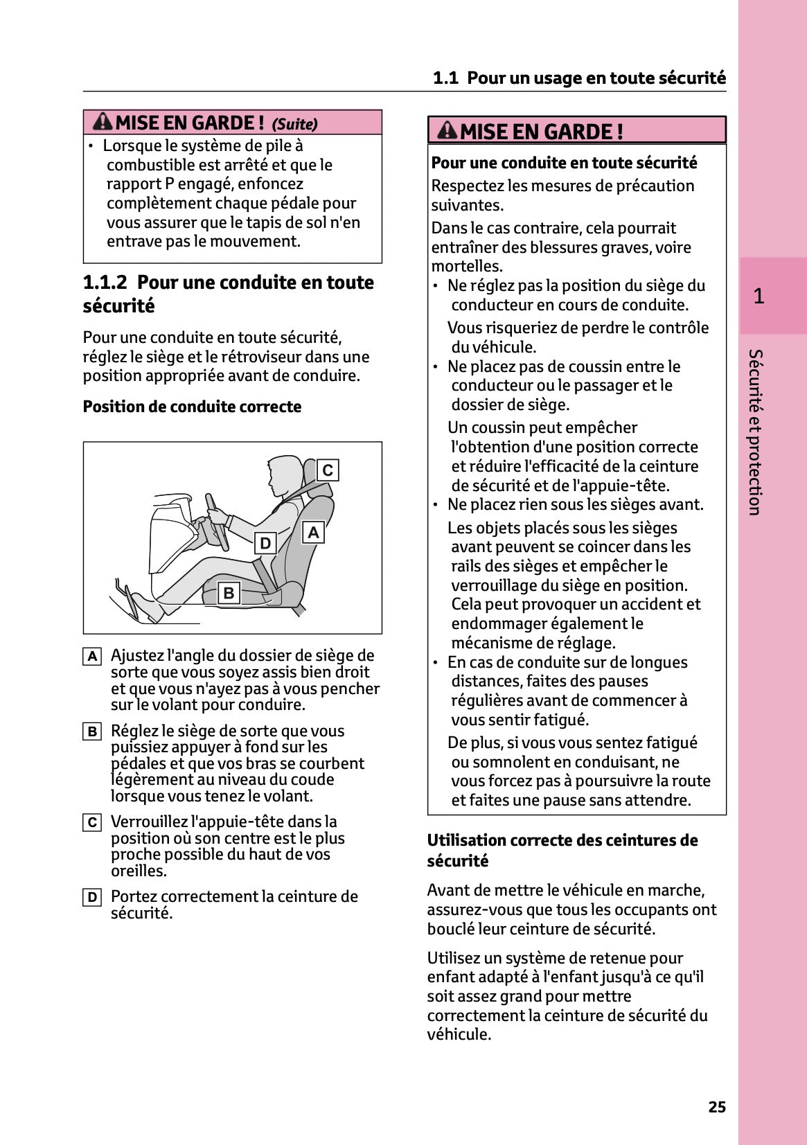 2025-2026 Toyota Mirai Owner's Manual | French