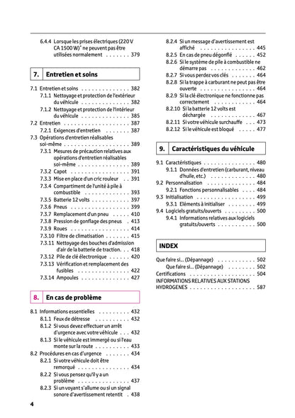 2025-2026 Toyota Mirai Owner's Manual | French