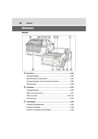 2022-2023 Toyota RAV4 Plug-in-Hybrid Owner's Manual | German