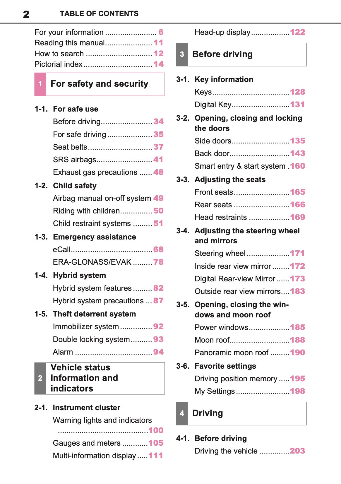 2026 Toyota RAV4 Hybrid Owner's Manual | English