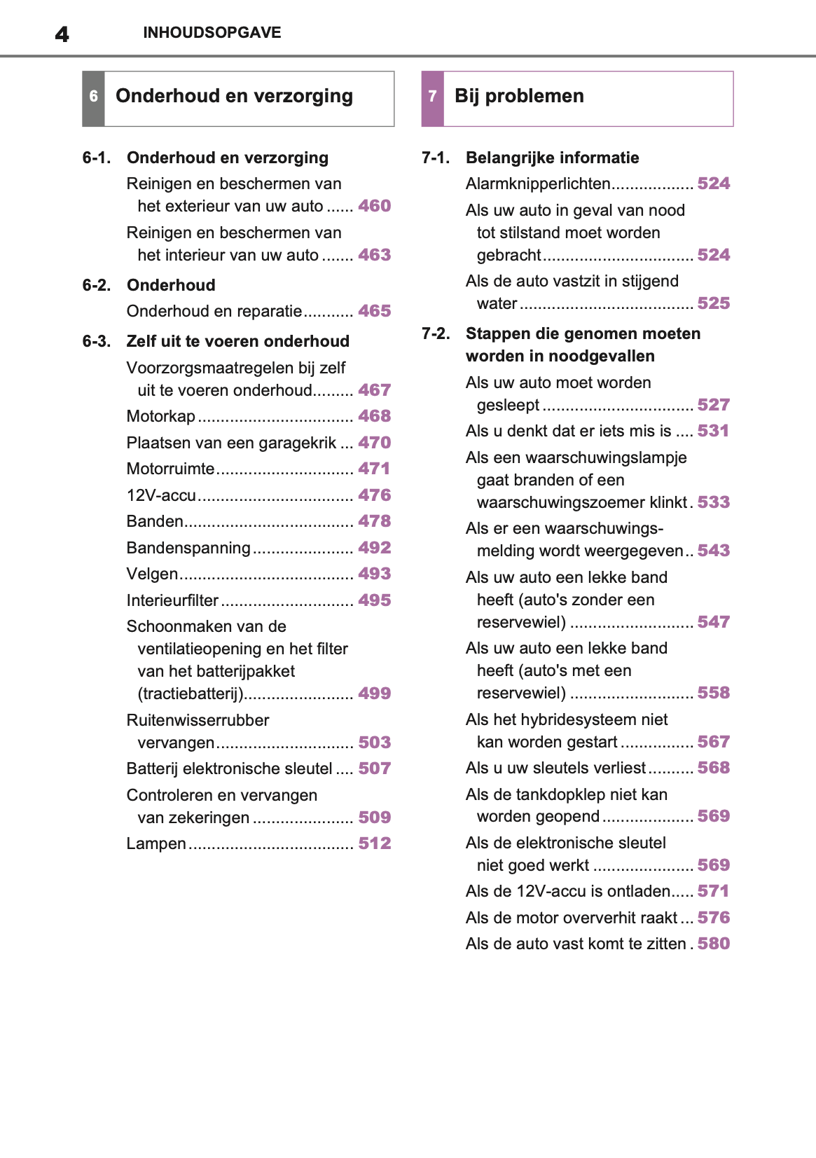 2020-2021 Toyota RAV4 Hybrid Owner's Manual | Dutch