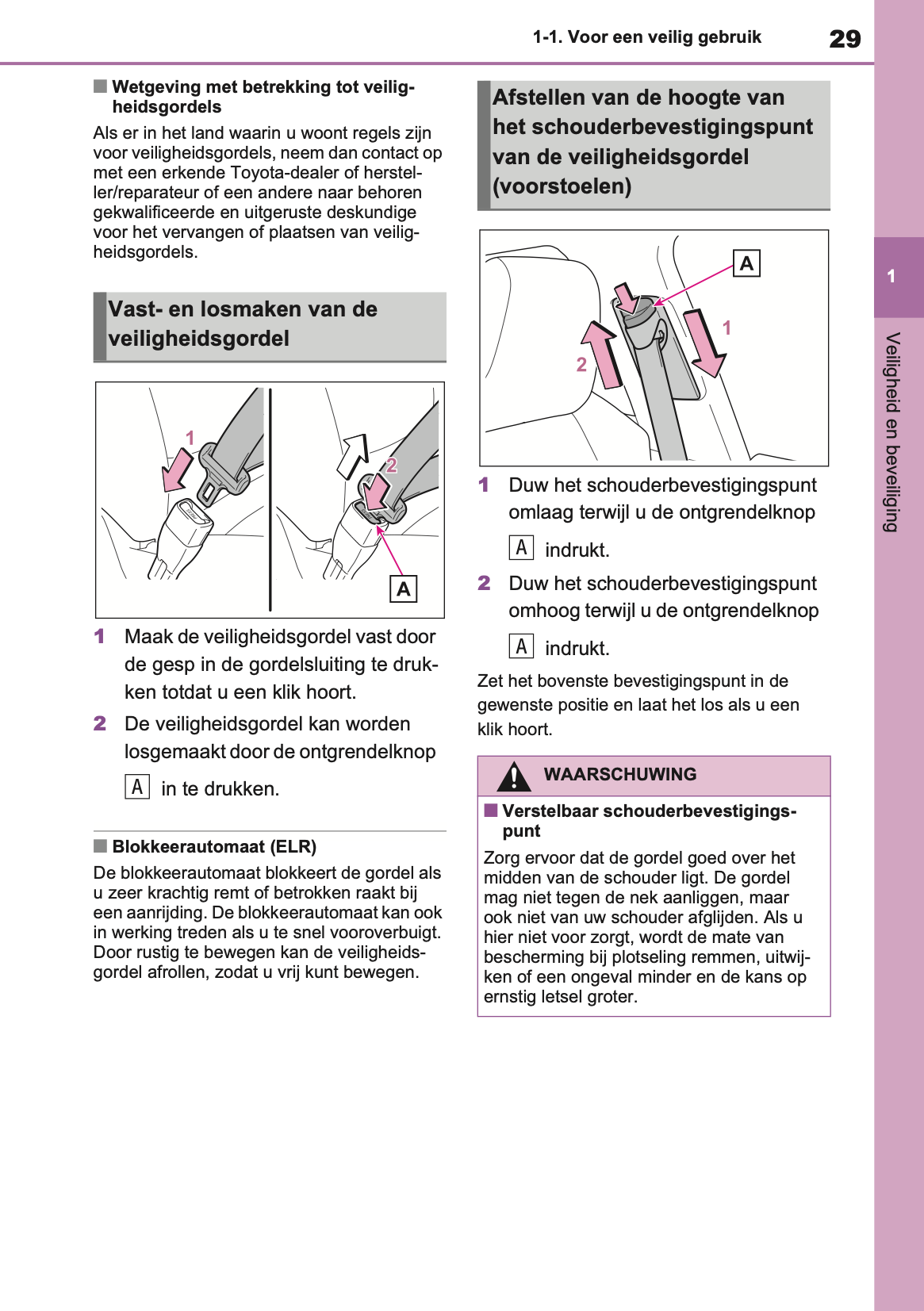 2020-2021 Toyota RAV4 Owner's Manual | Dutch