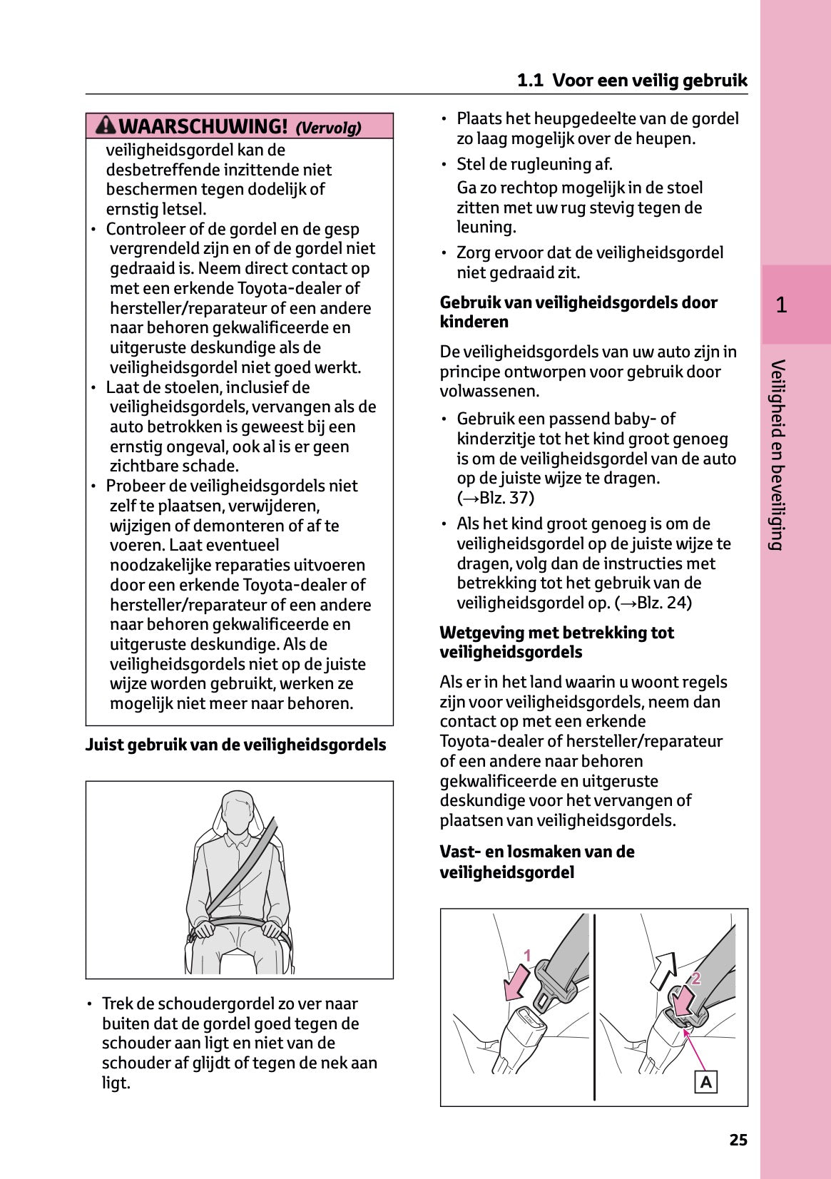 2024-2025 Toyota RAV4 Hybrid Owner's Manual | Dutch