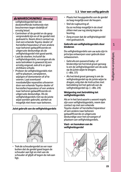 2024-2025 Toyota RAV4 Hybrid Owner's Manual | Dutch