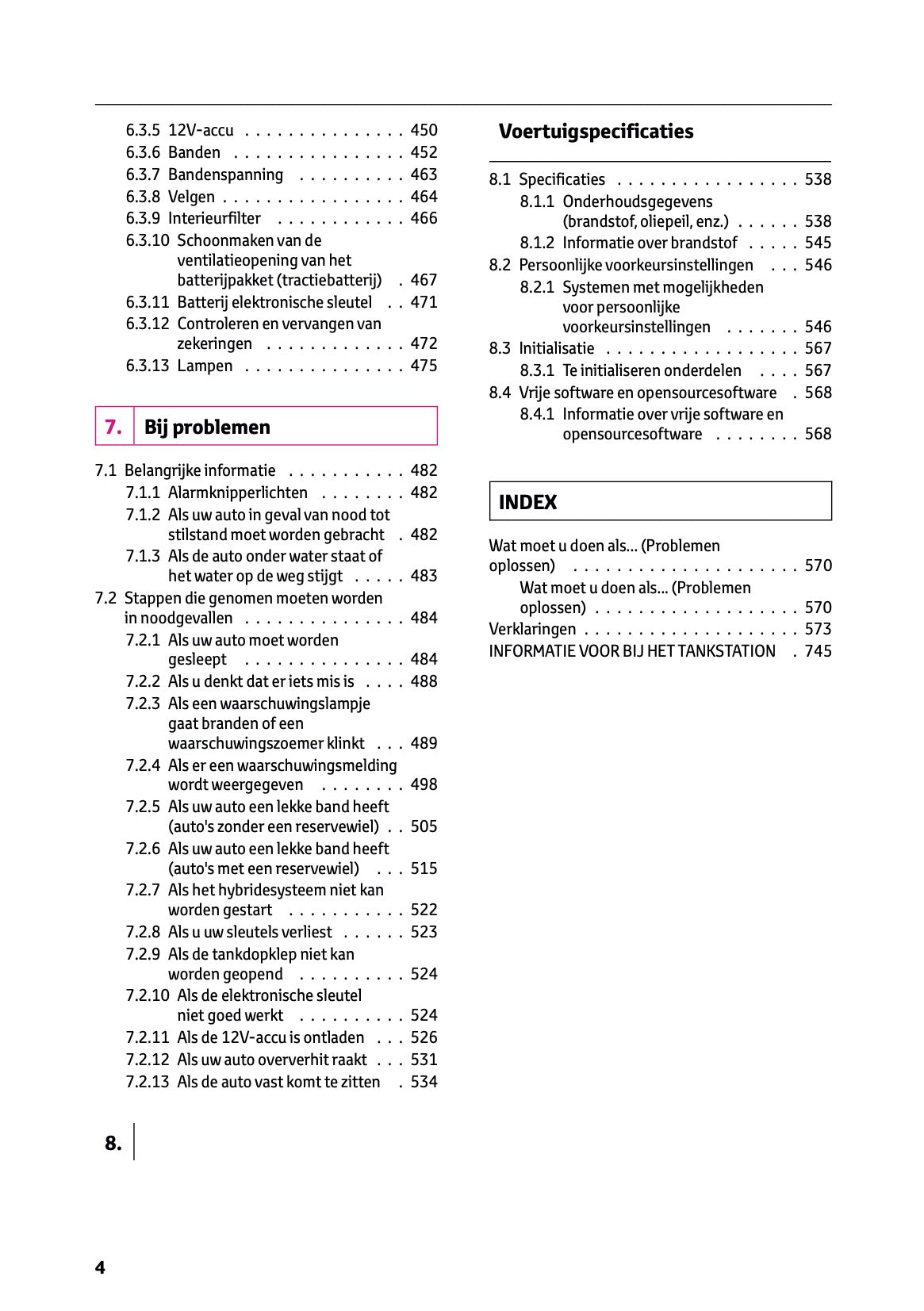 2026 Toyota RAV4 Hybrid Owner's Manual | Dutch