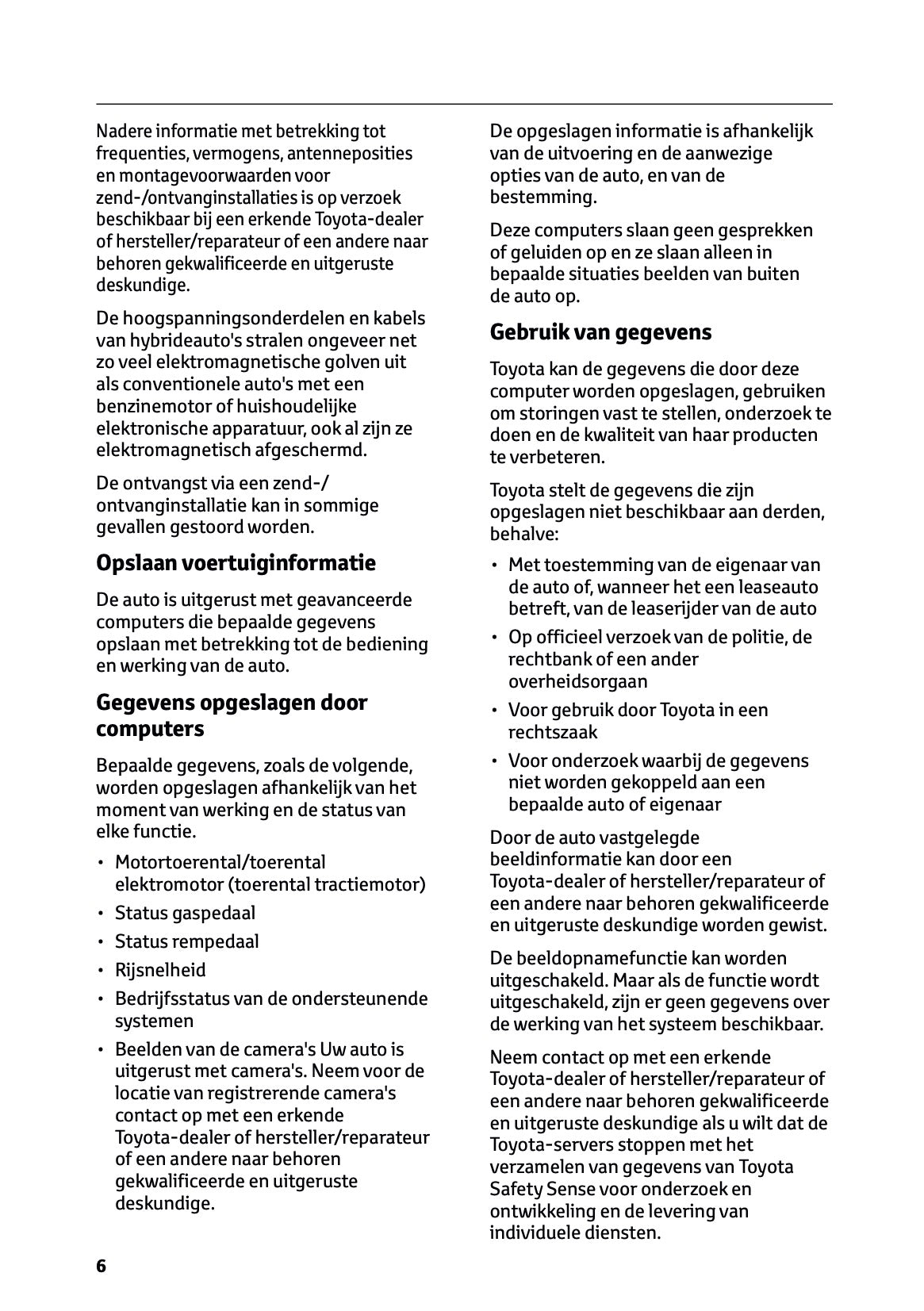 2026 Toyota RAV4 Hybrid Owner's Manual | Dutch