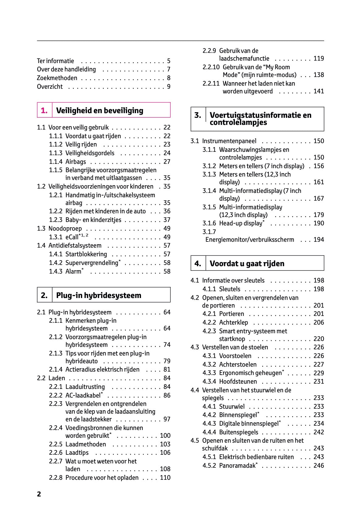 2024-2025 Toyota RAV4 Plug-in-Hybrid Owner's Manual | Dutch