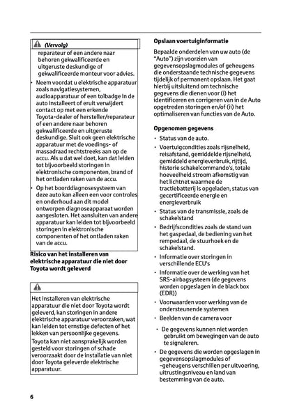 2025-2026 Toyota Urban Cruiser Owner's Manual | Dutch