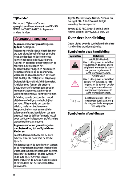 2024 Toyota Yaris Cross Hybrid Owner's Manual | Dutch