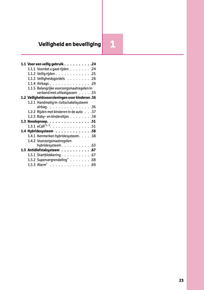 2025 Toyota Yaris Cross Hybrid Owner's Manual | Dutch