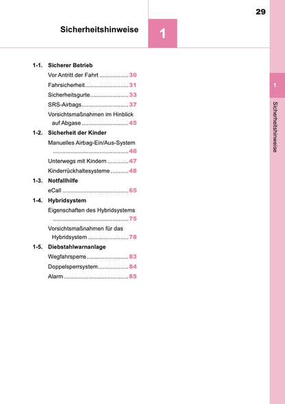 2023-2024 Toyota Yaris Hybrid Owner's Manual | German