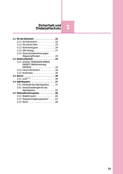 2025 Toyota Yaris Hybrid Owner's Manual | German