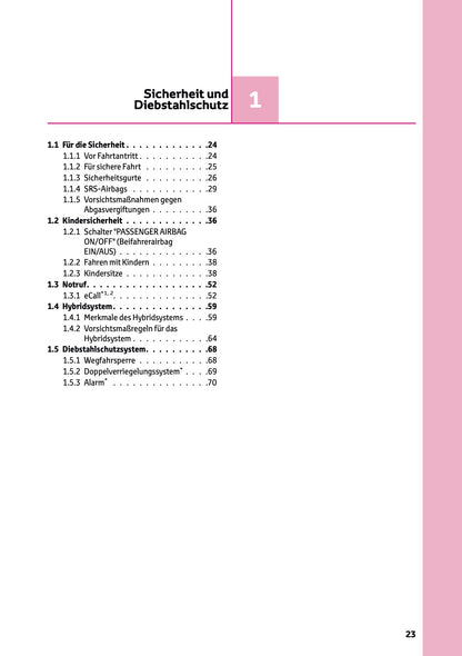 2026 Toyota Yaris Cross Hybrid Owner's Manual | German