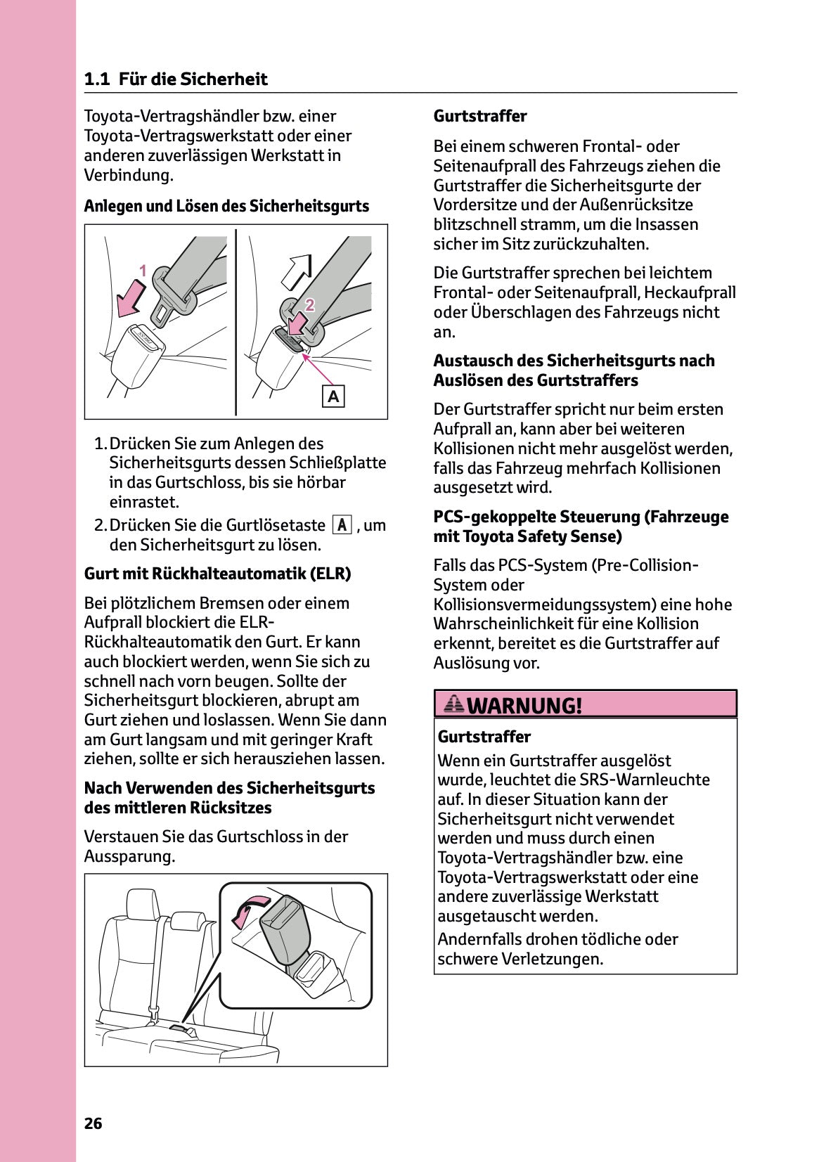 2026 Toyota Yaris Hybrid Owner's Manual | German