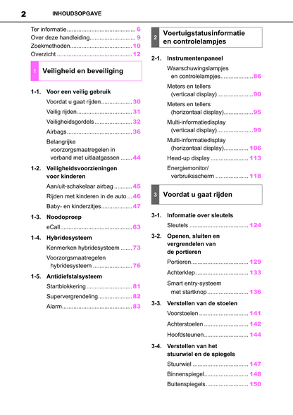 2022-2023 Toyota Yaris Hybrid Owner's Manual | Dutch