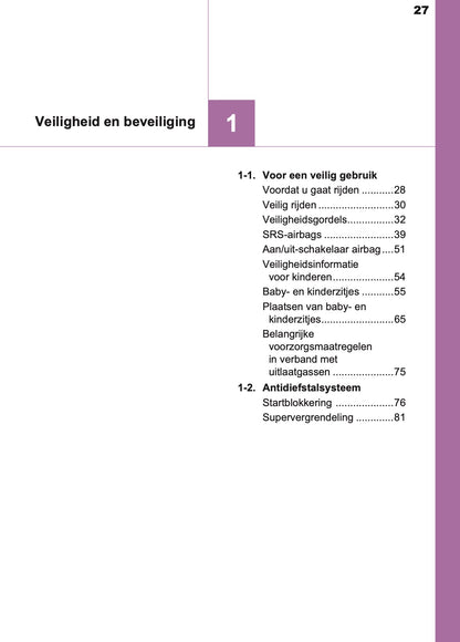 2016-2017 Toyota Yaris Owner's Manual | Dutch