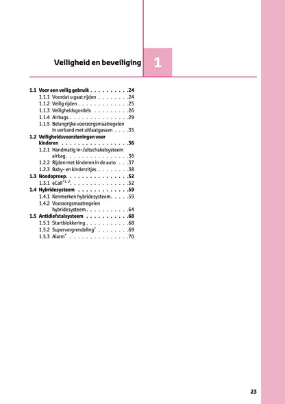 2025 Toyota Yaris Hybrid Owner's Manual | Dutch