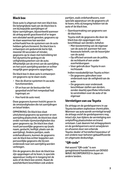 2025 Toyota Yaris Hybrid Owner's Manual | Dutch