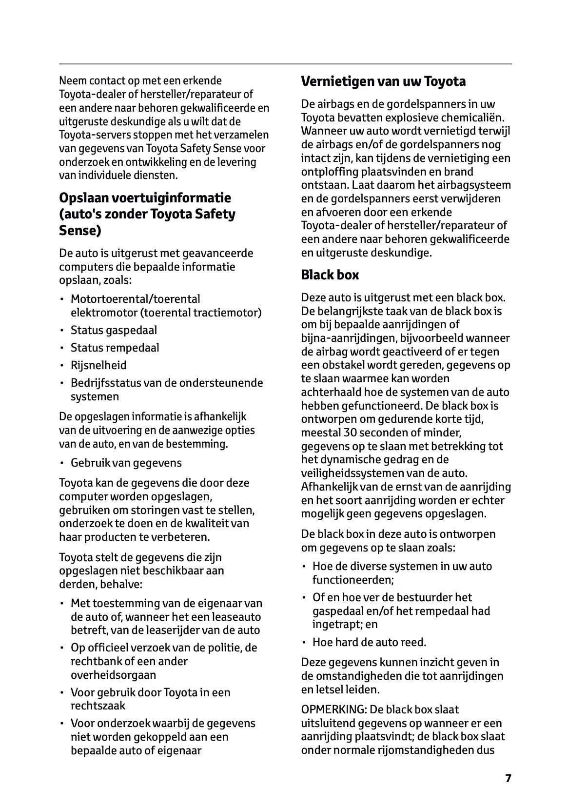 2026 Toyota Yaris Cross Hybrid Owner's Manual | Dutch