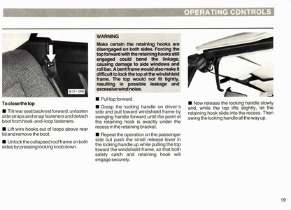 1986 Volkswagen Cabriolet Owner's Manual | English