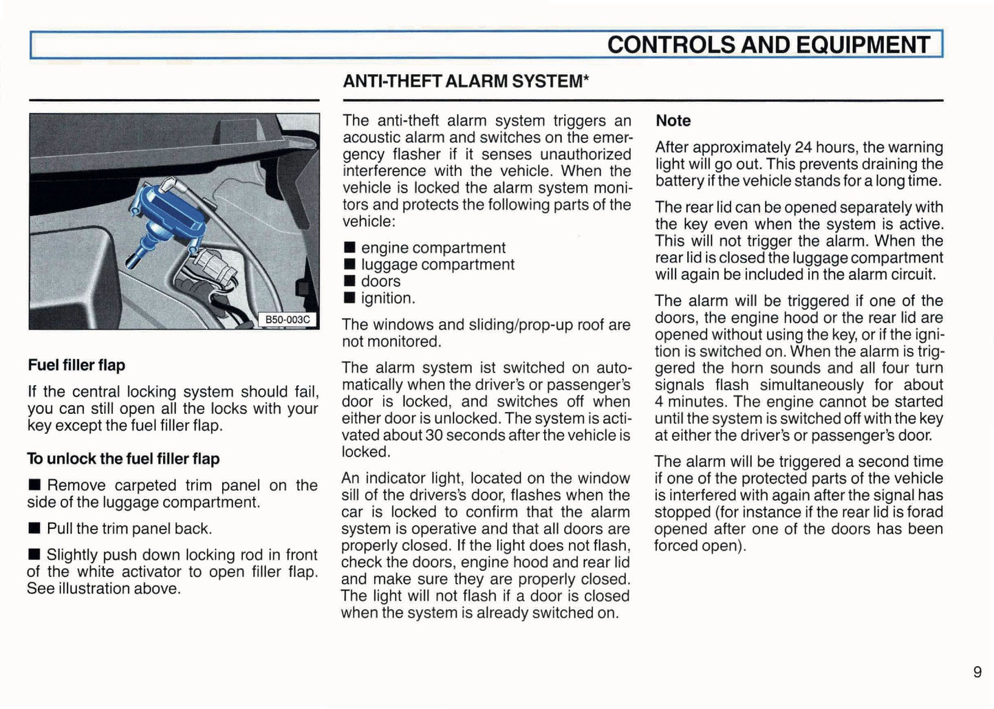 1994 Volkswagen Corrado Owner's Manual | English