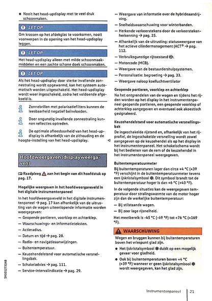 2020 Volkswagen Golf eHybrid / Golf GTE Manuel du propriétaire | Néerlandais