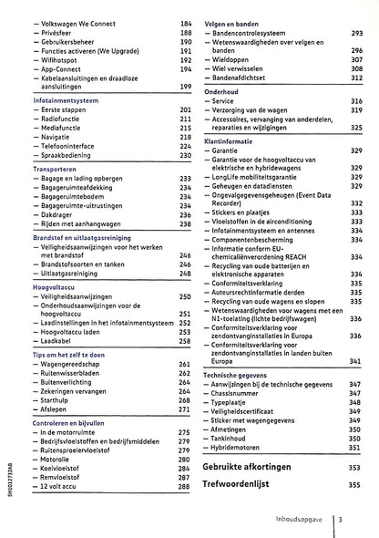 2020 Volkswagen Golf eHybrid / Golf GTE Manuel du propriétaire | Néerlandais