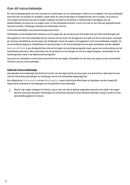 2021-2022 Volkswagen T-Cross Owner's Manual | Dutch