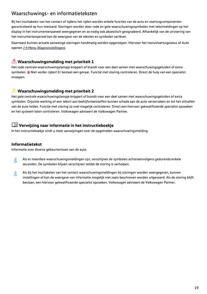 2021-2022 Volkswagen T-Cross Owner's Manual | Dutch