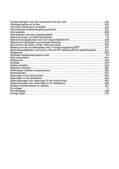 2021-2022 Volkswagen T-Cross Owner's Manual | Dutch
