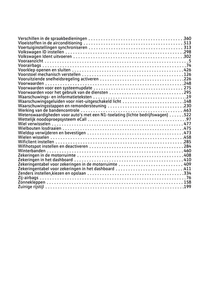 2022-2023 Volkswagen T-Cross Owner's Manual | Dutch