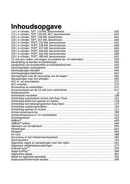 2021-2022 Volkswagen Tiguan Owner's Manual | Dutch