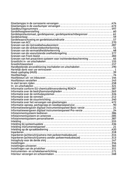 2021-2022 Volkswagen Tiguan Owner's Manual | Dutch