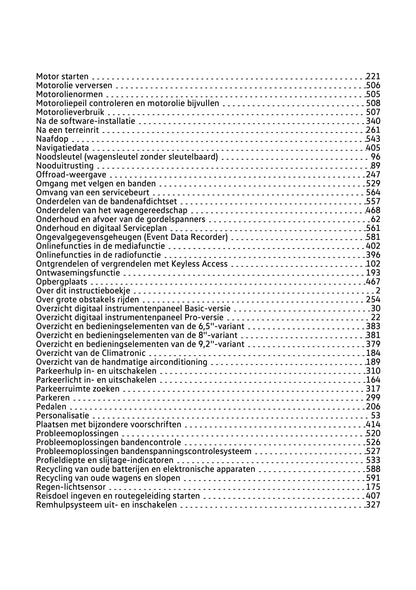 2021-2022 Volkswagen Tiguan Owner's Manual | Dutch