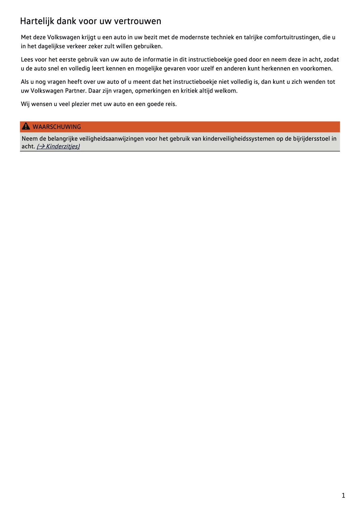 2023-2024 Volkswagen Tiguan Owner's Manual | Dutch
