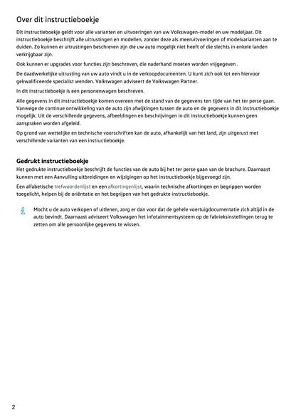 2023-2024 Volkswagen Tiguan Owner's Manual | Dutch