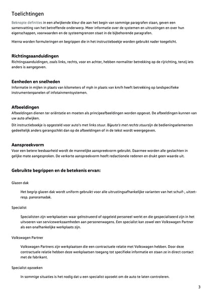 2023-2024 Volkswagen Tiguan Owner's Manual | Dutch