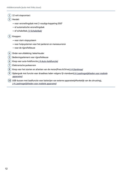2023-2024 Volkswagen Tiguan Owner's Manual | Dutch